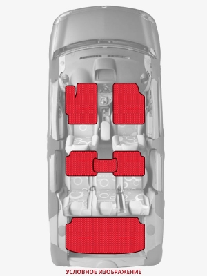 ЭВА коврики «Queen Lux» комплект для Honda Vamos
